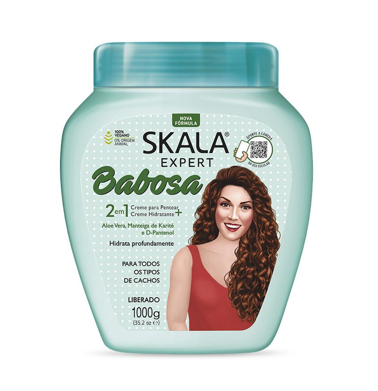 Crema 2 en 1 hidratacion rizos Babosa de SKALA
