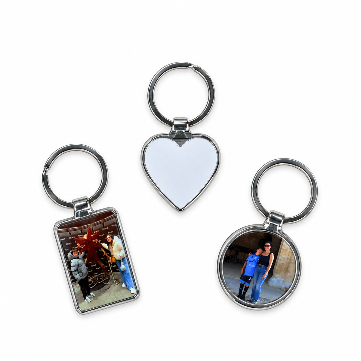 Llavero metálico personalizado con foto