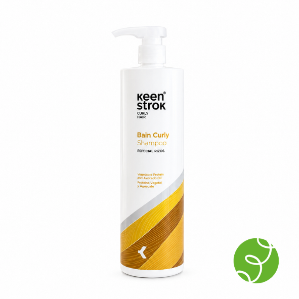 Champú para Rizos Keen Strok Bain Curly – Proteína Vegetal y Aguacate