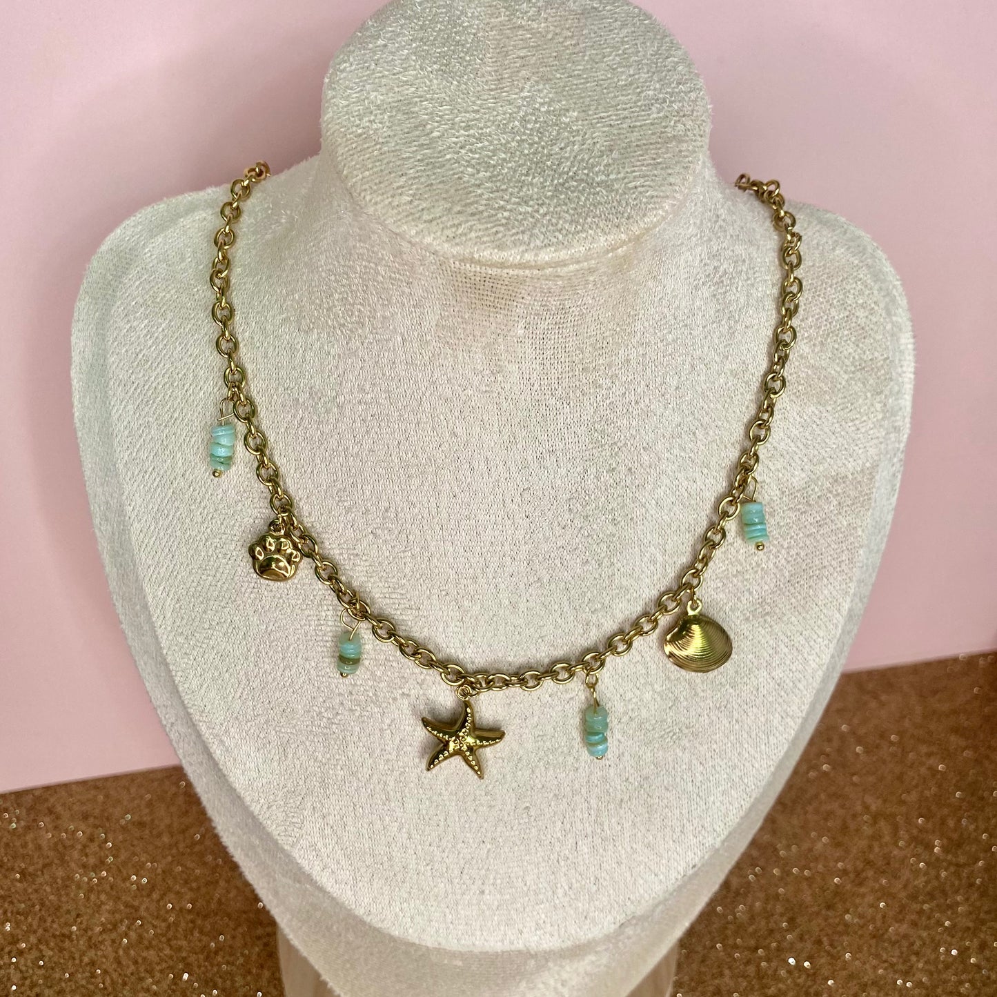 Collar marino Estrella azul