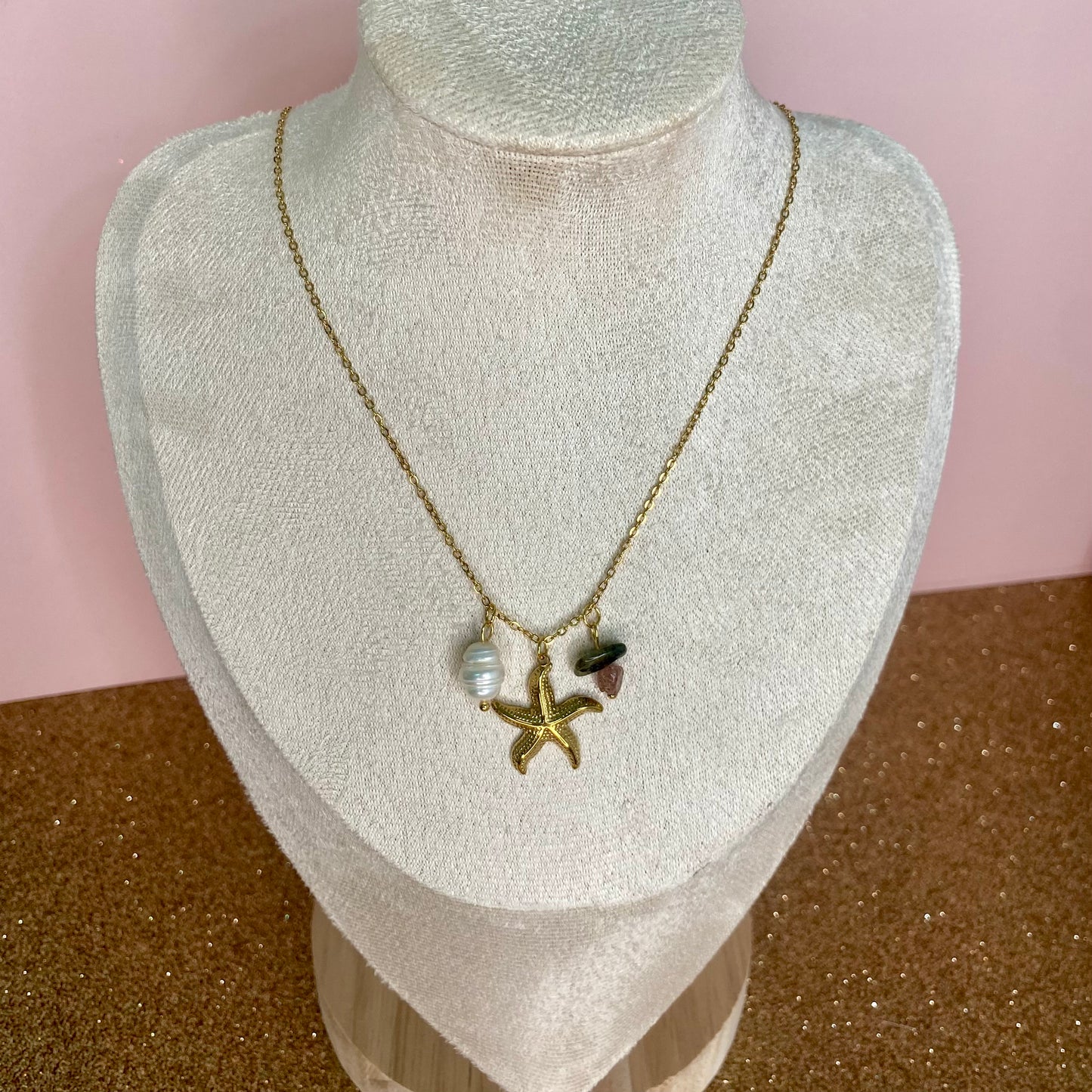 Colgante Estrella piedras