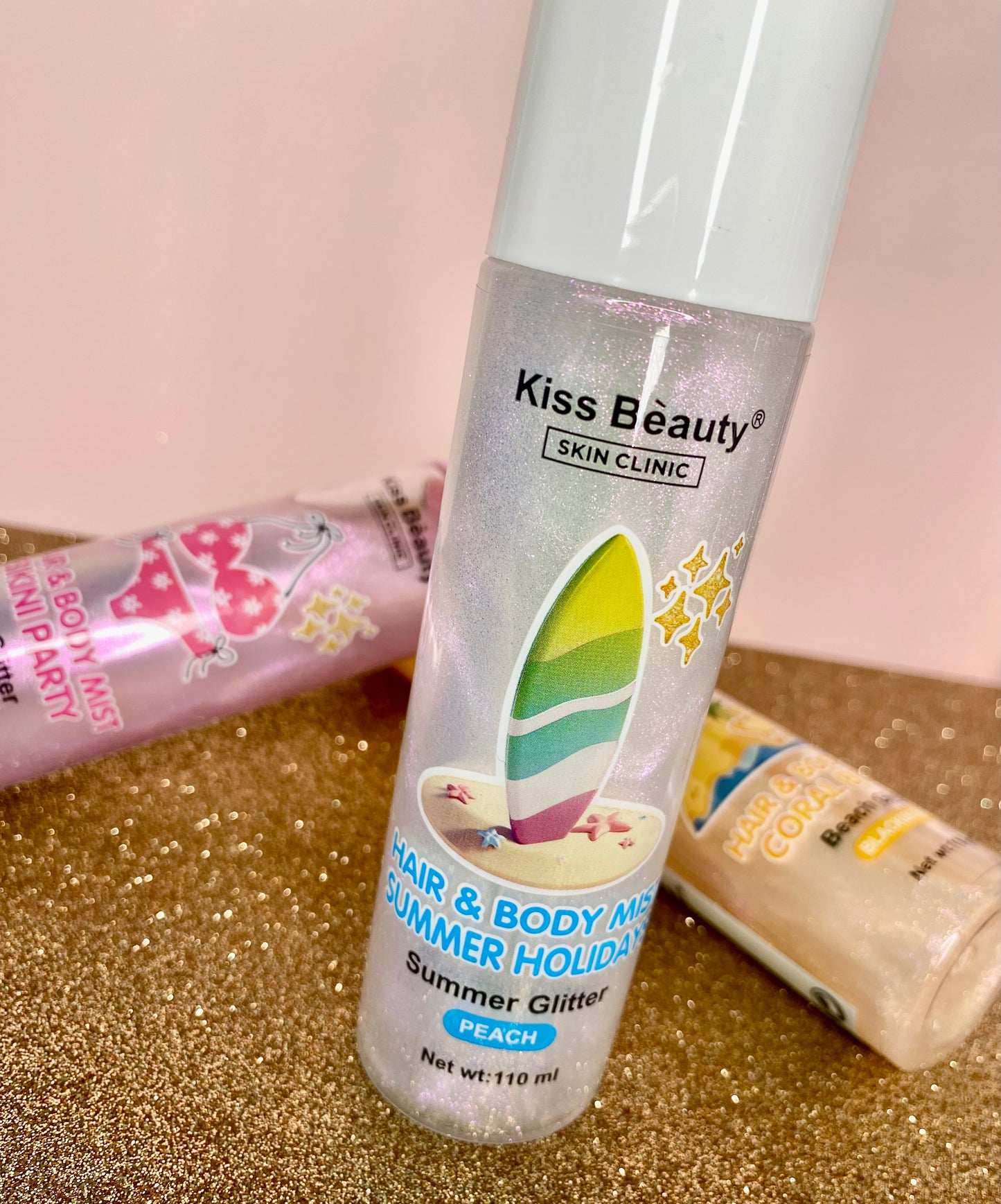 Bruma capilar y facial con brillo - Durazno