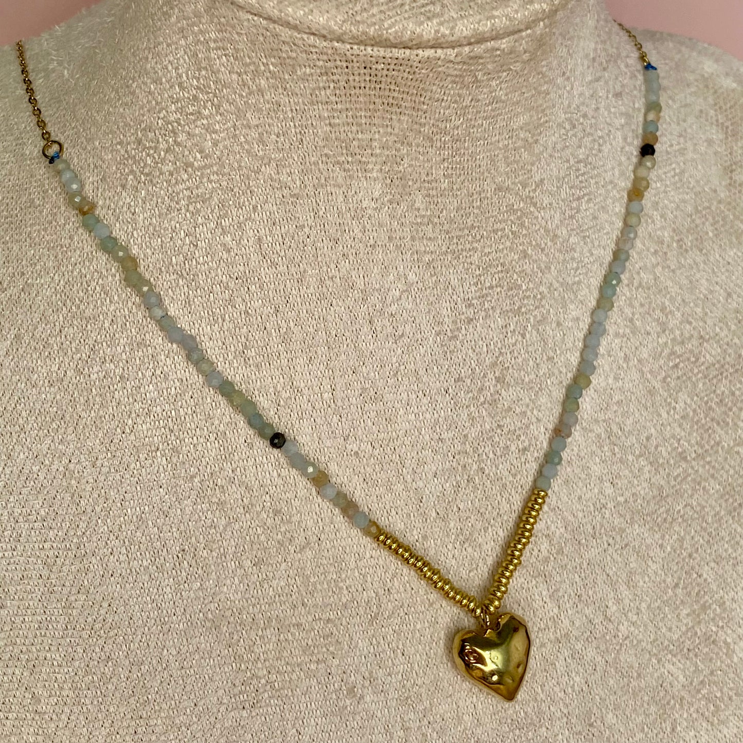 Colgante Perlas corazón