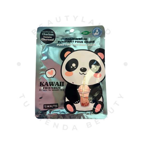 Mascarilla Facial Kawaii Panda Charcoal – Purificante