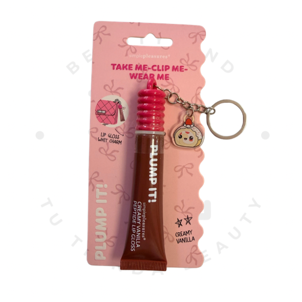 Lip Gloss Llavero Plump It! – Creamy Vanilla