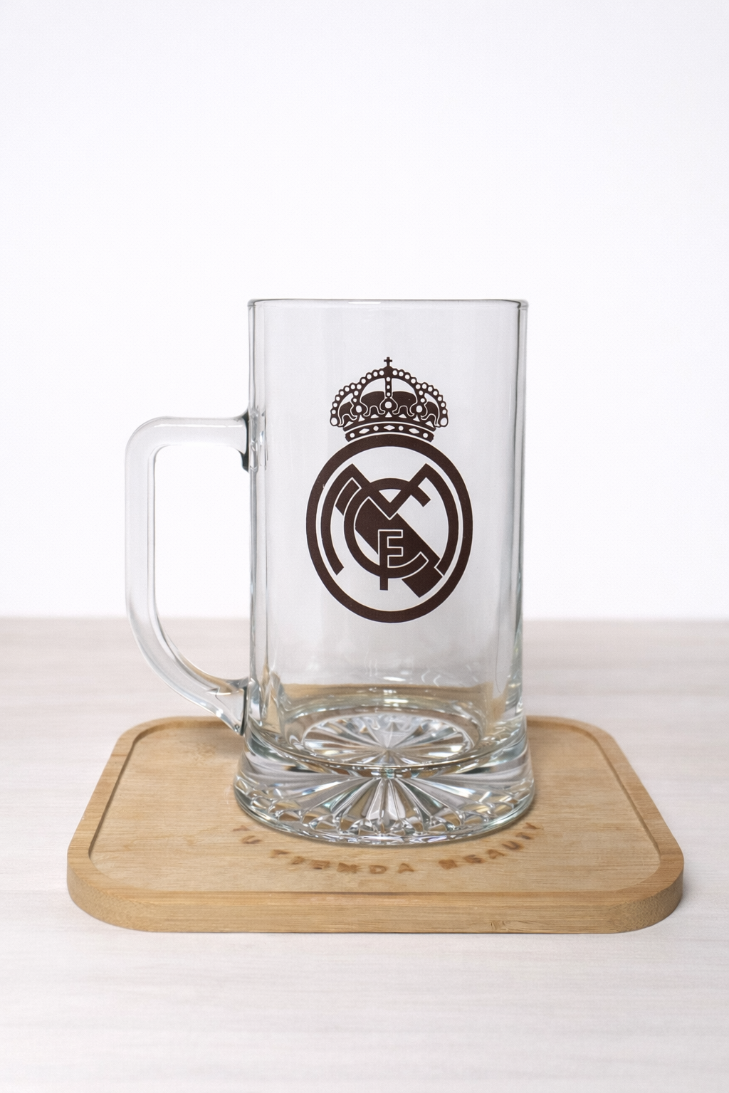 Jarra de Cerveza Real Madrid Personalizable