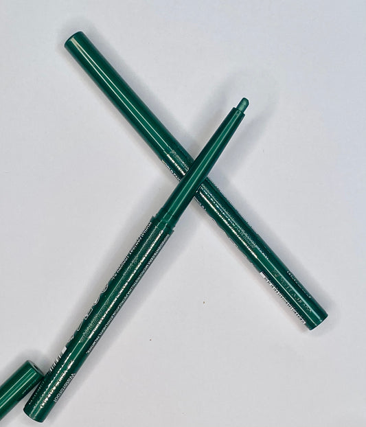 Lápiz de ojos verde metalizado