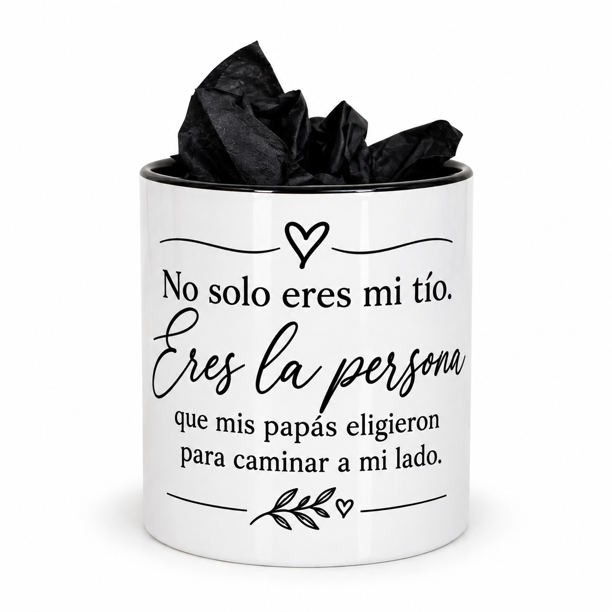 Taza personalizada para padrino – “No solo eres mi tío”