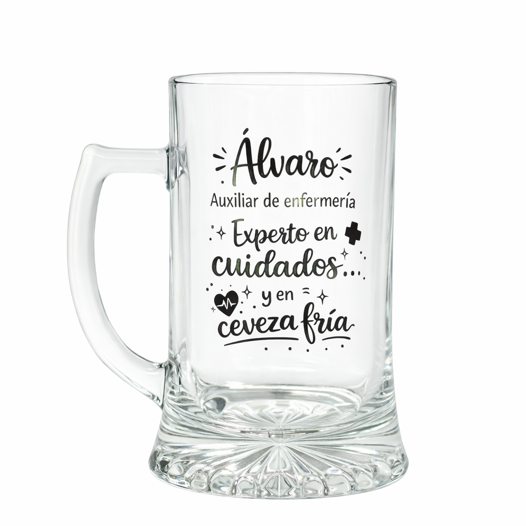"Experto en cuidados y cerveza fria"