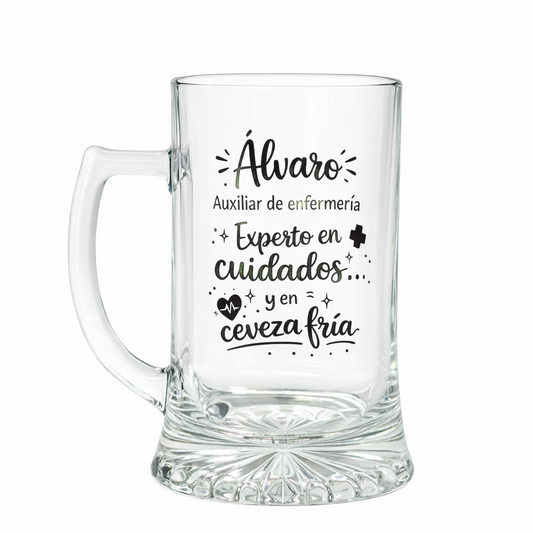"Experto en cuidados y cerveza fria"
