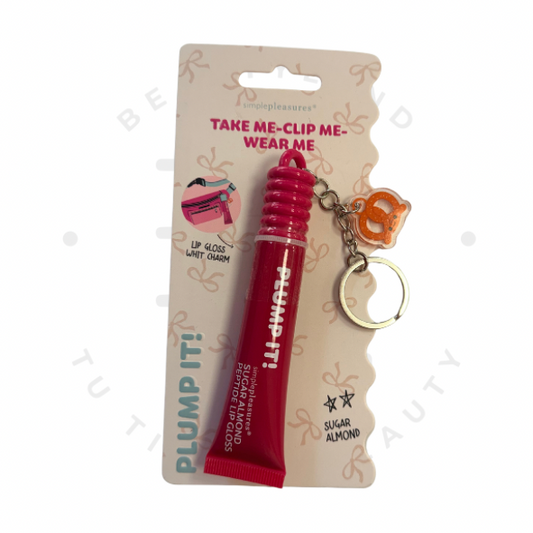 Lip Gloss Llavero Plump It! – Sugar Almond