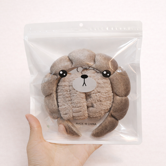 Felpa con Muñequeras para Skincare y Maquillaje
