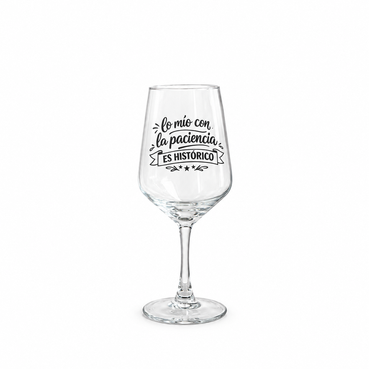 Copa de Vino “Lo mío con la paciencia es histórico”