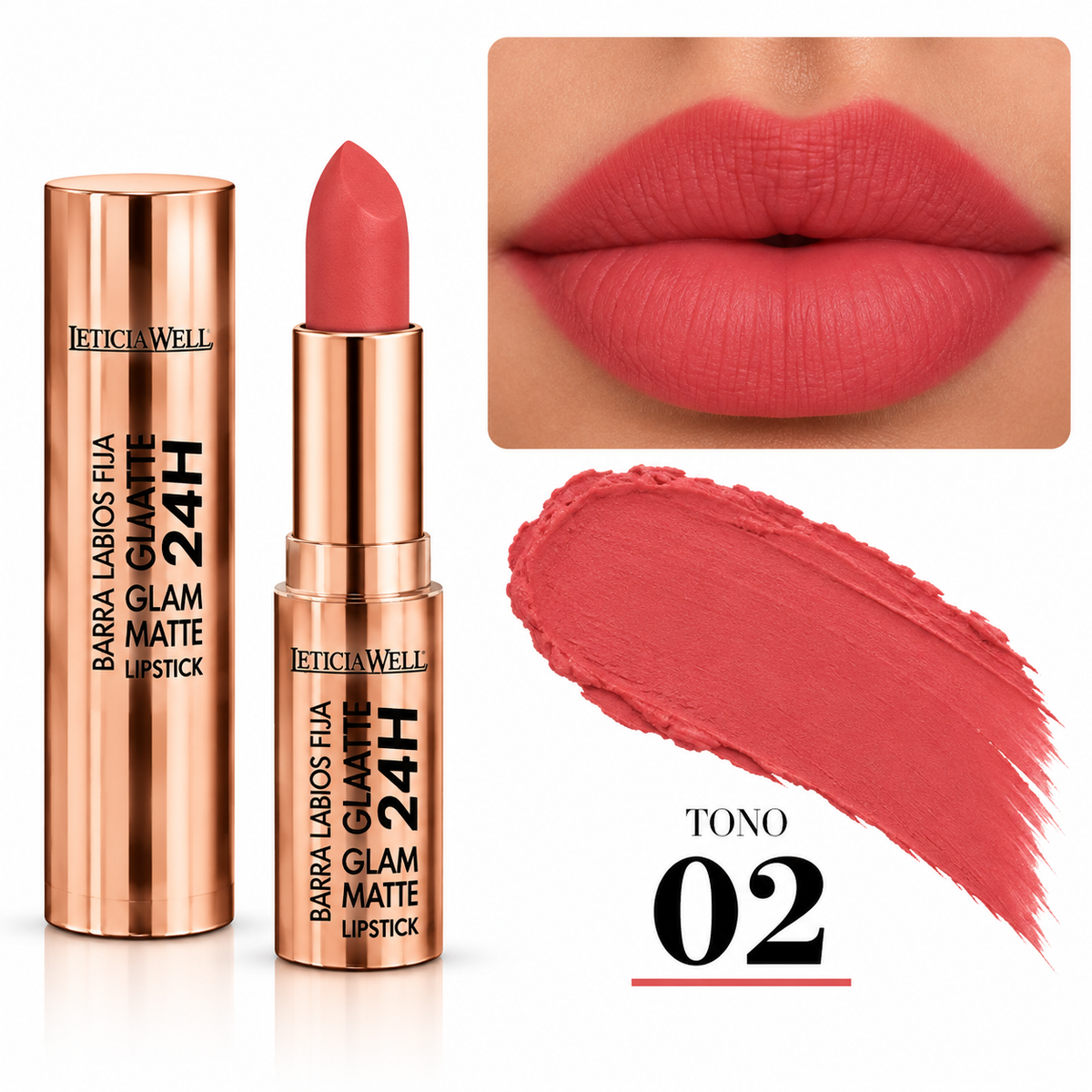 Barra de Labios Glam Matte 24H