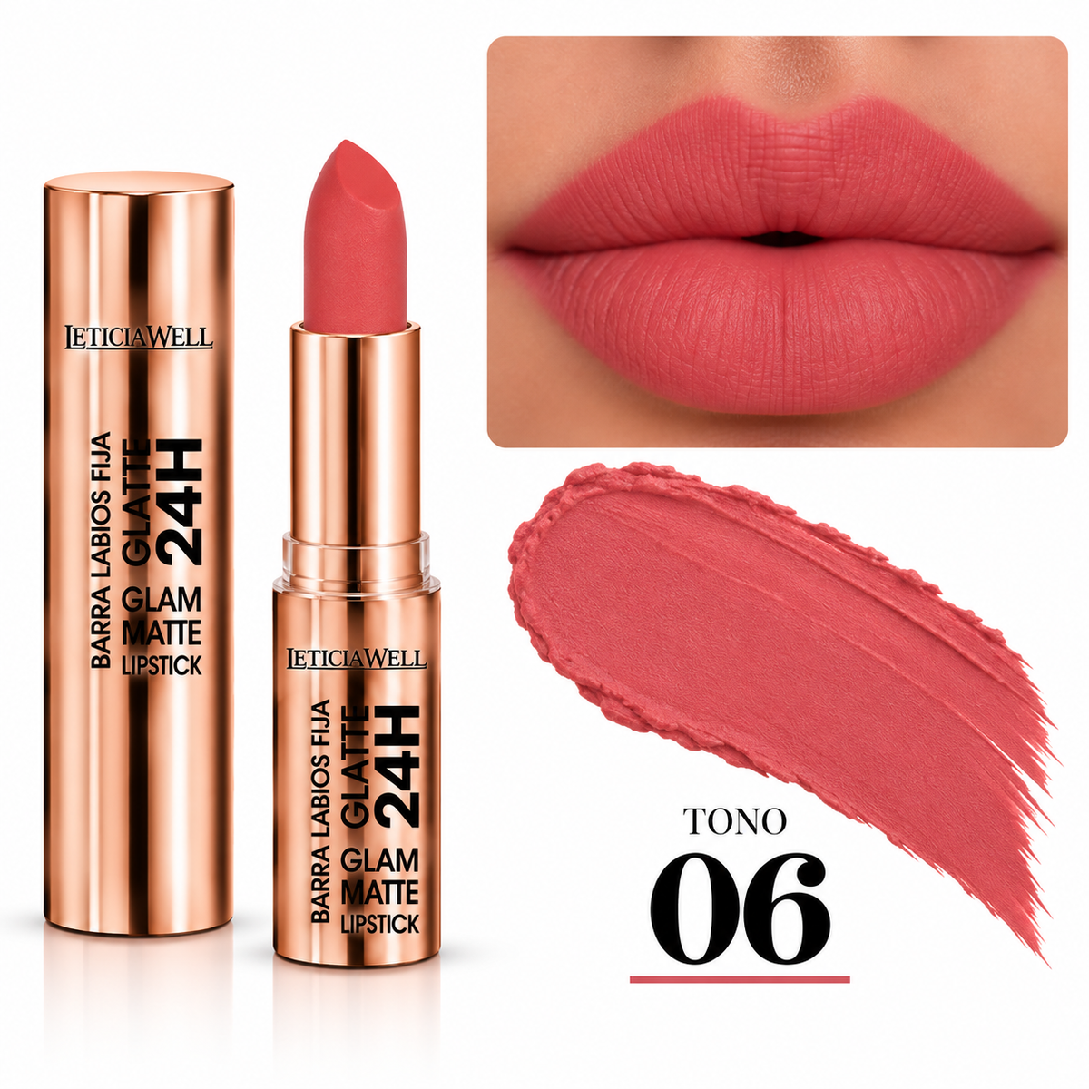 Barra de Labios Glam Matte 24H