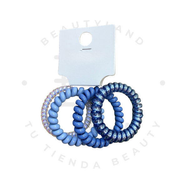 Set Coleteros Espiral Glitter Pastel