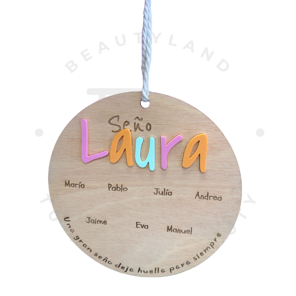 Cuadro de huellas personalizado para seños