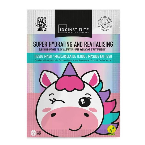 Mascarilla facial unicornio hidratante y revitalizante