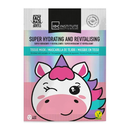 Mascarilla facial unicornio hidratante y revitalizante