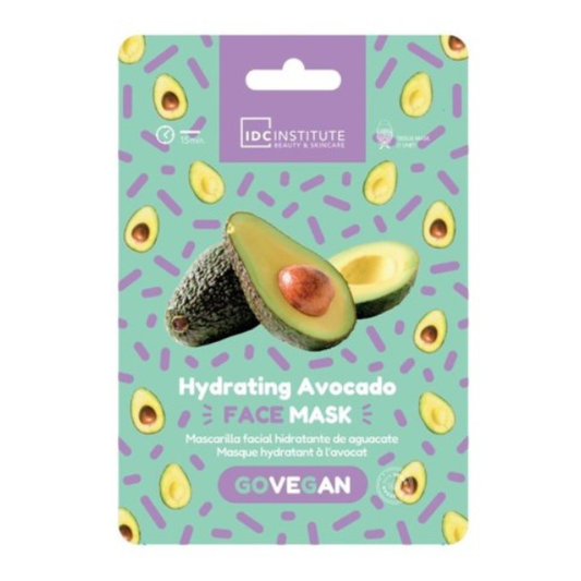 Mascarilla facial vegana hidratante de aguacate