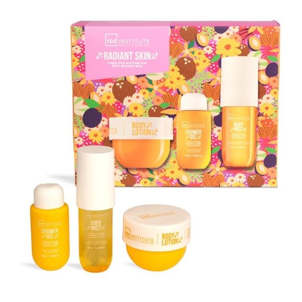 Set Trío Radiant skin: Bruma corporal,gel y crema