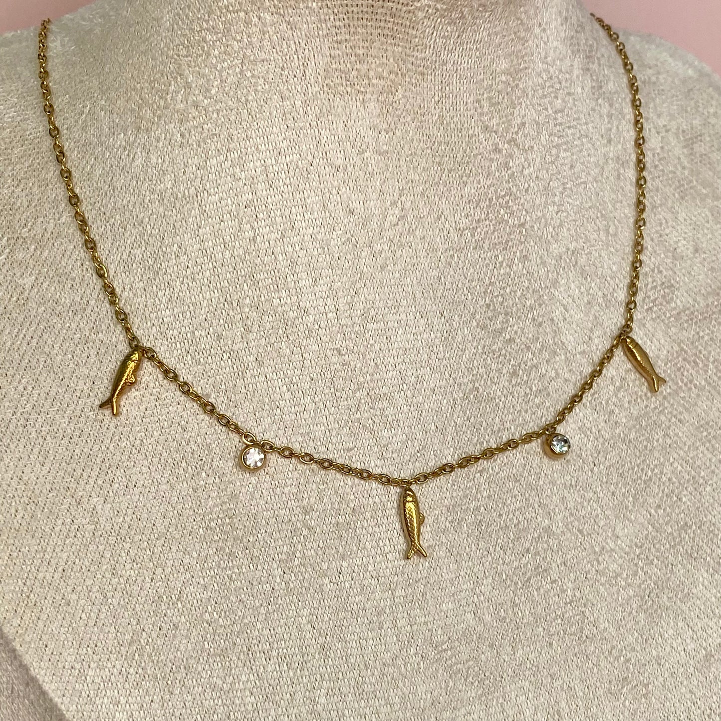 Colgante Sardina y brillo