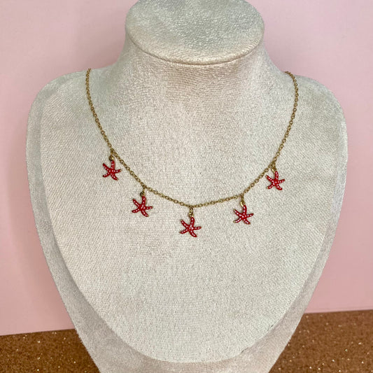 Colgante Estrella marina roja