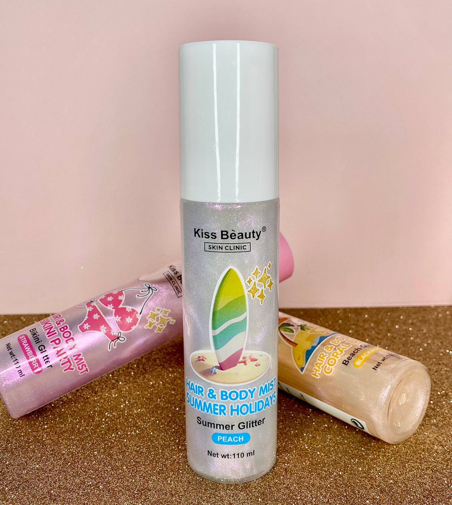 Bruma capilar y facial con brillo - Durazno