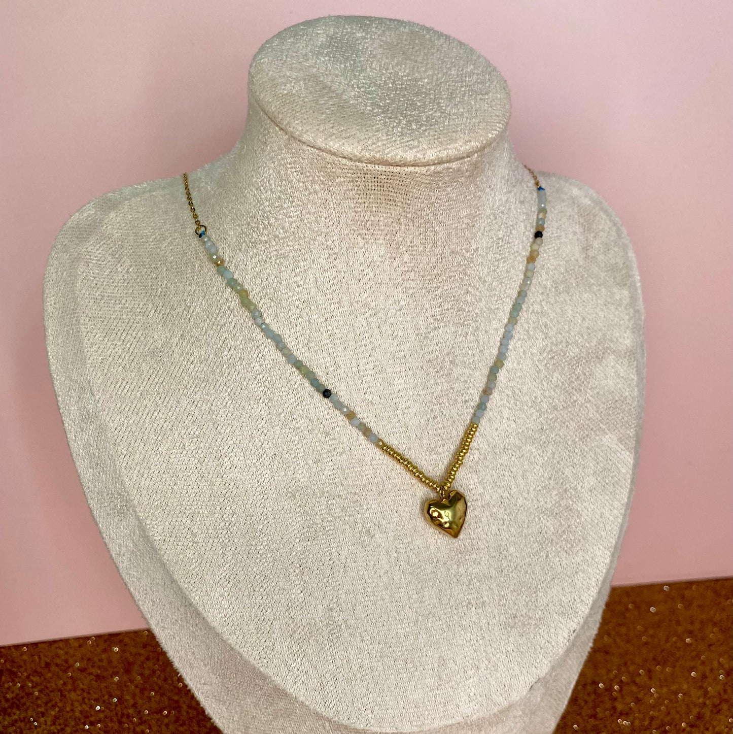 Colgante Perlas corazón