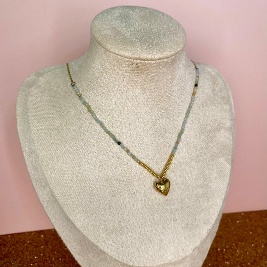 Colgante Perlas corazón