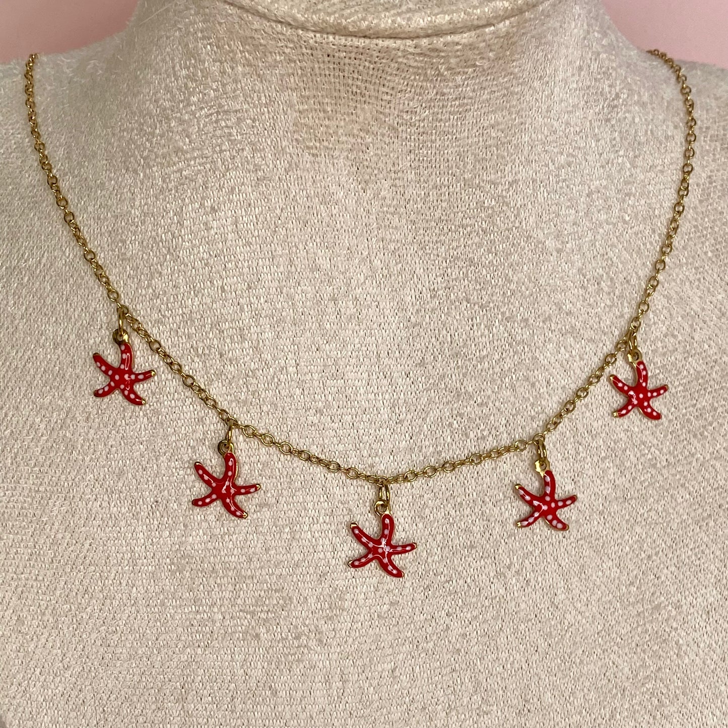 Colgante Estrella marina roja