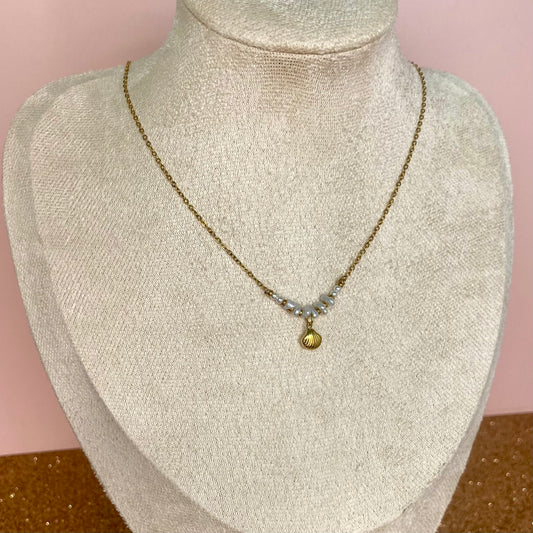 Colgante Concha y perlas