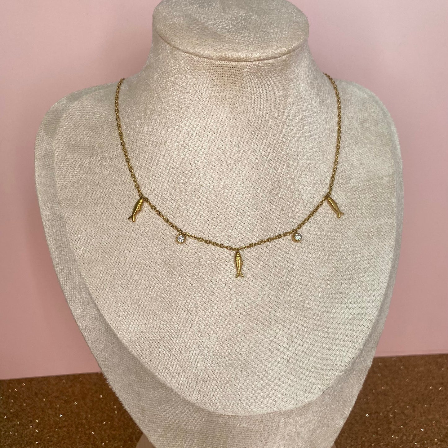 Colgante Sardina y brillo