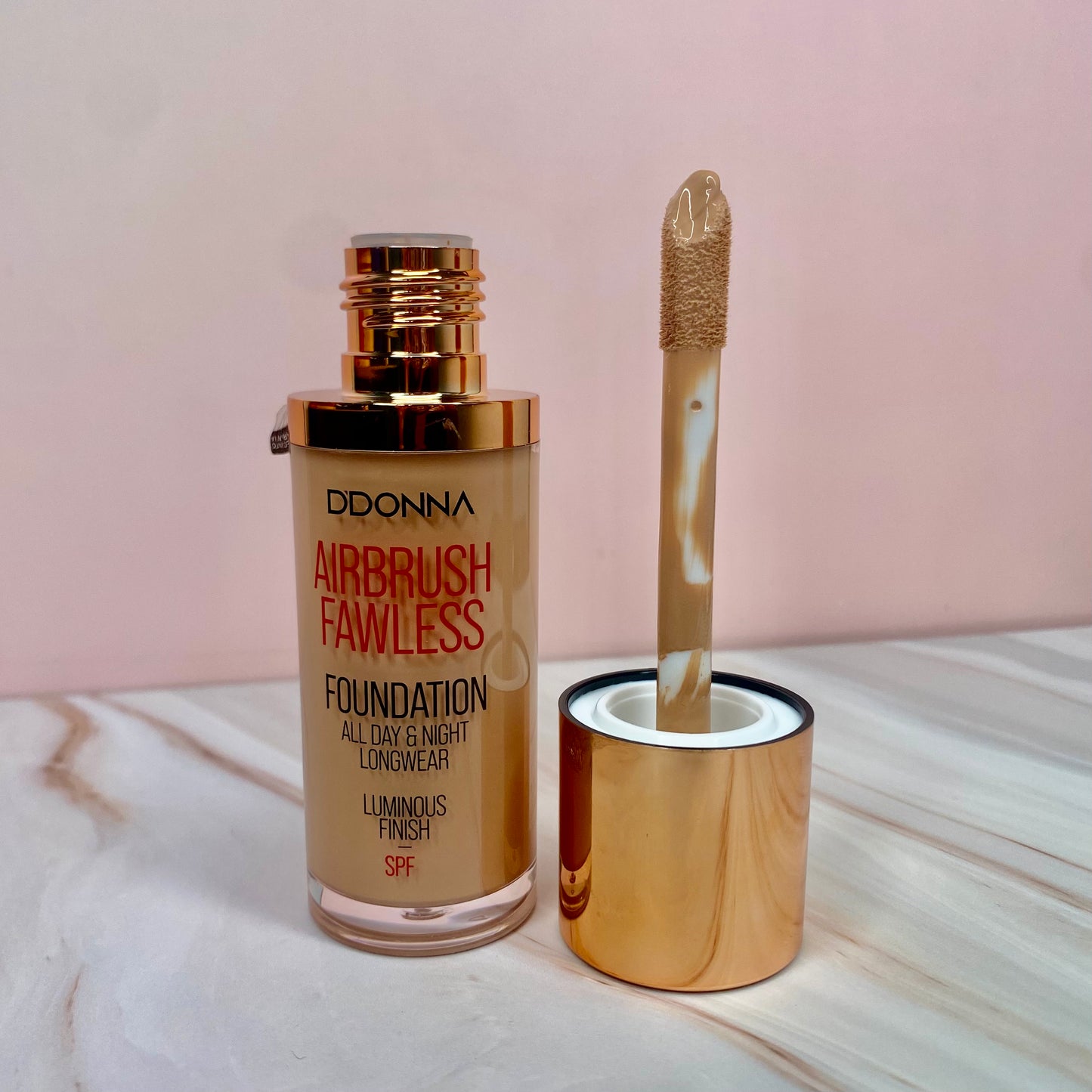 Airbrush Fawless Foundation – Base de Maquillaje Luminosa SPF (Tono 4)