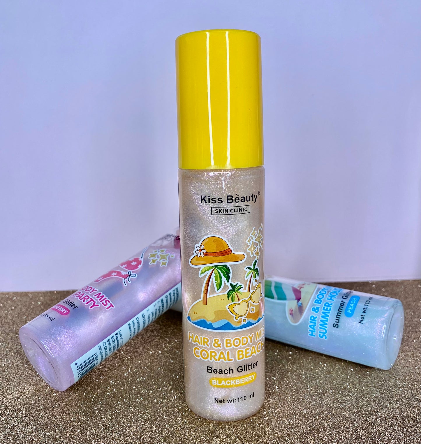 Bruma capilar y corporal con brillo - mora