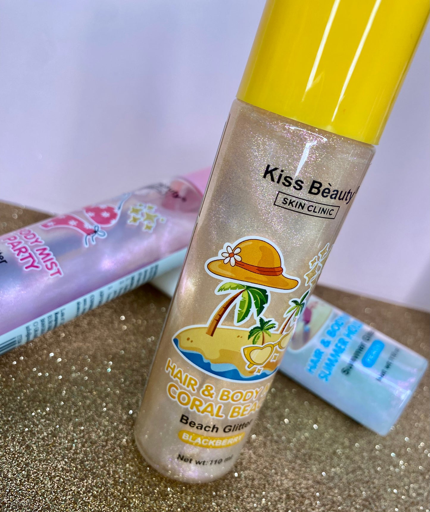 Bruma capilar y corporal con brillo - mora