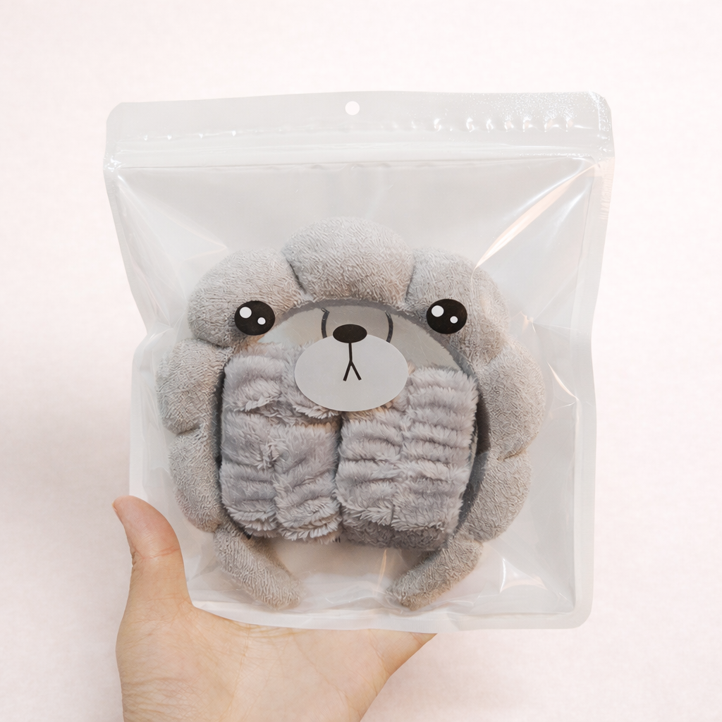 Felpa con muñequeras para skincare y maquillaje ✨