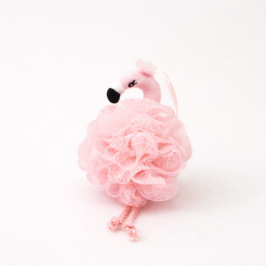 🦩 Esponja de baño Flamingo – Suave y divertida