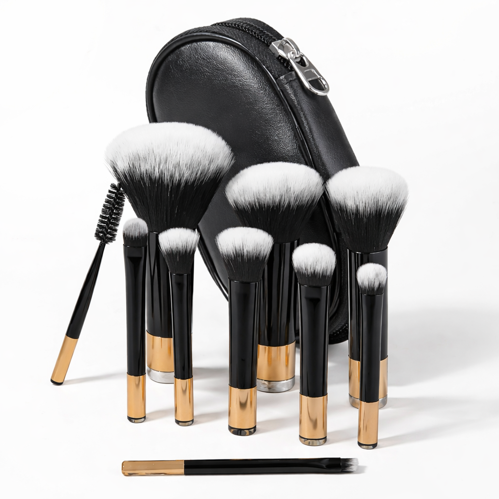 Mini set de Brochas de Maquillaje Black