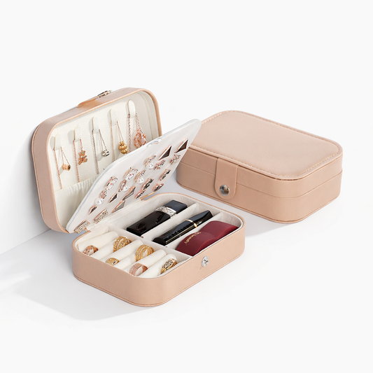 Joyero organizador portátil personalizado – Elegante y práctico