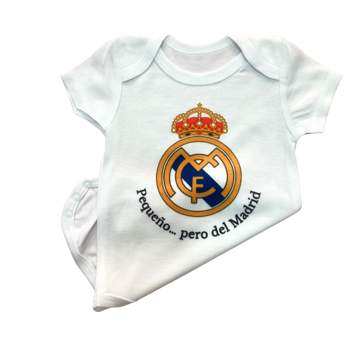 Body bebé “Pequeño… pero del Madrid”
