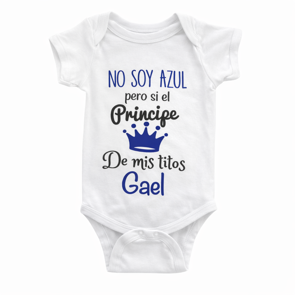 Body personalizado “El príncipe de mis titos”