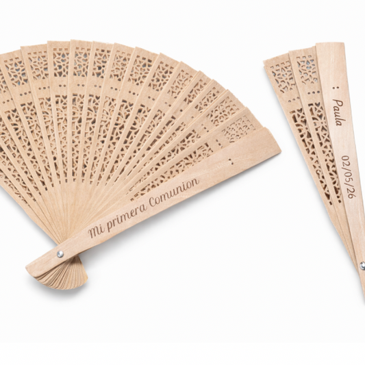 Abanico de Madera Personalizado