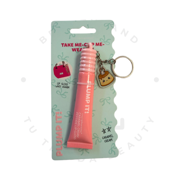 Lip Gloss Llavero Plump It! – Caramel Cream