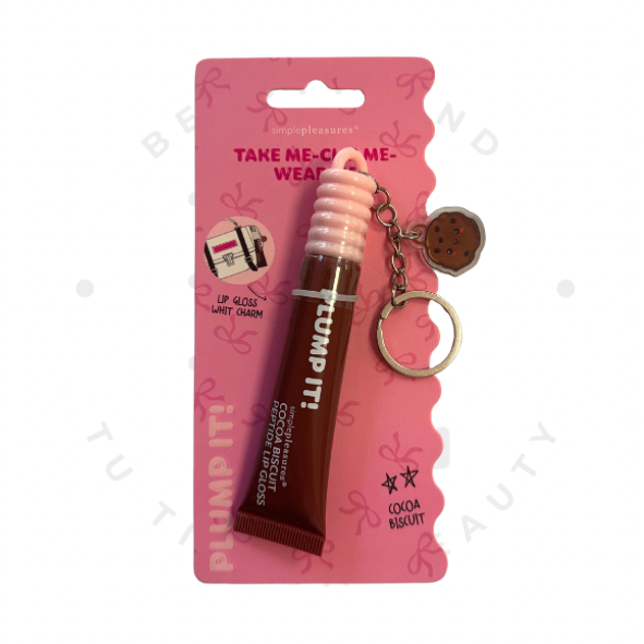 Lip Gloss Llavero Plump It! – Cocoa Biscuit