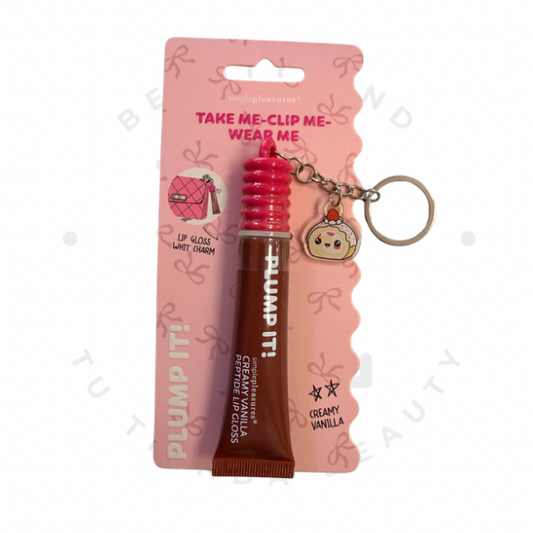 Lip Gloss Llavero Plump It! – Creamy Vanilla