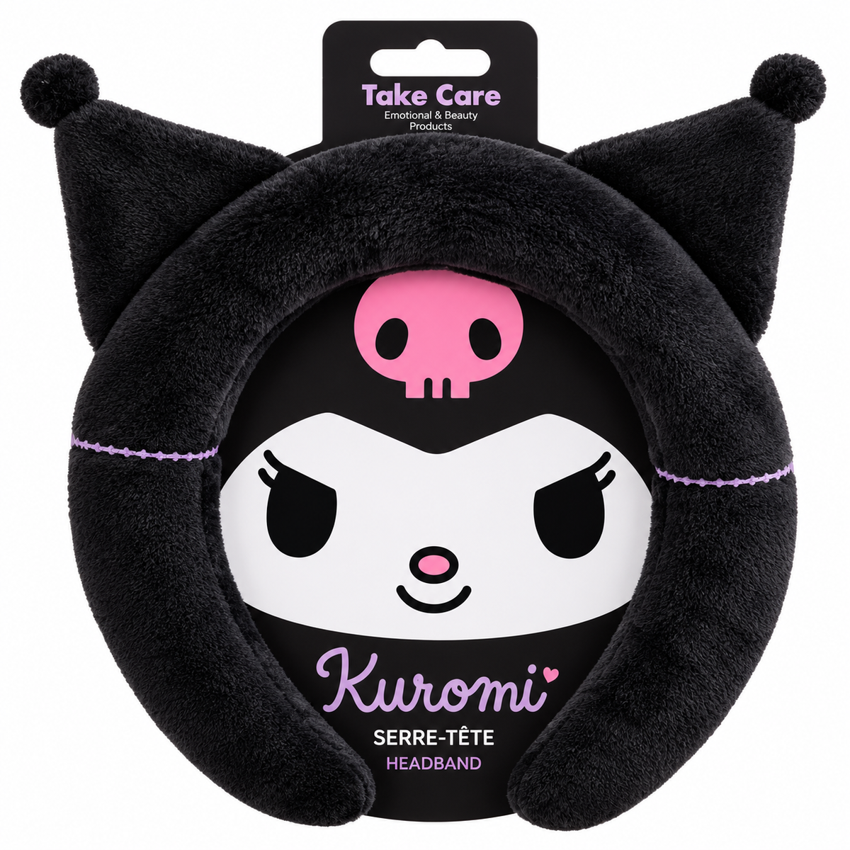 Diadema Facial Kuromi para Rutina de Skincare