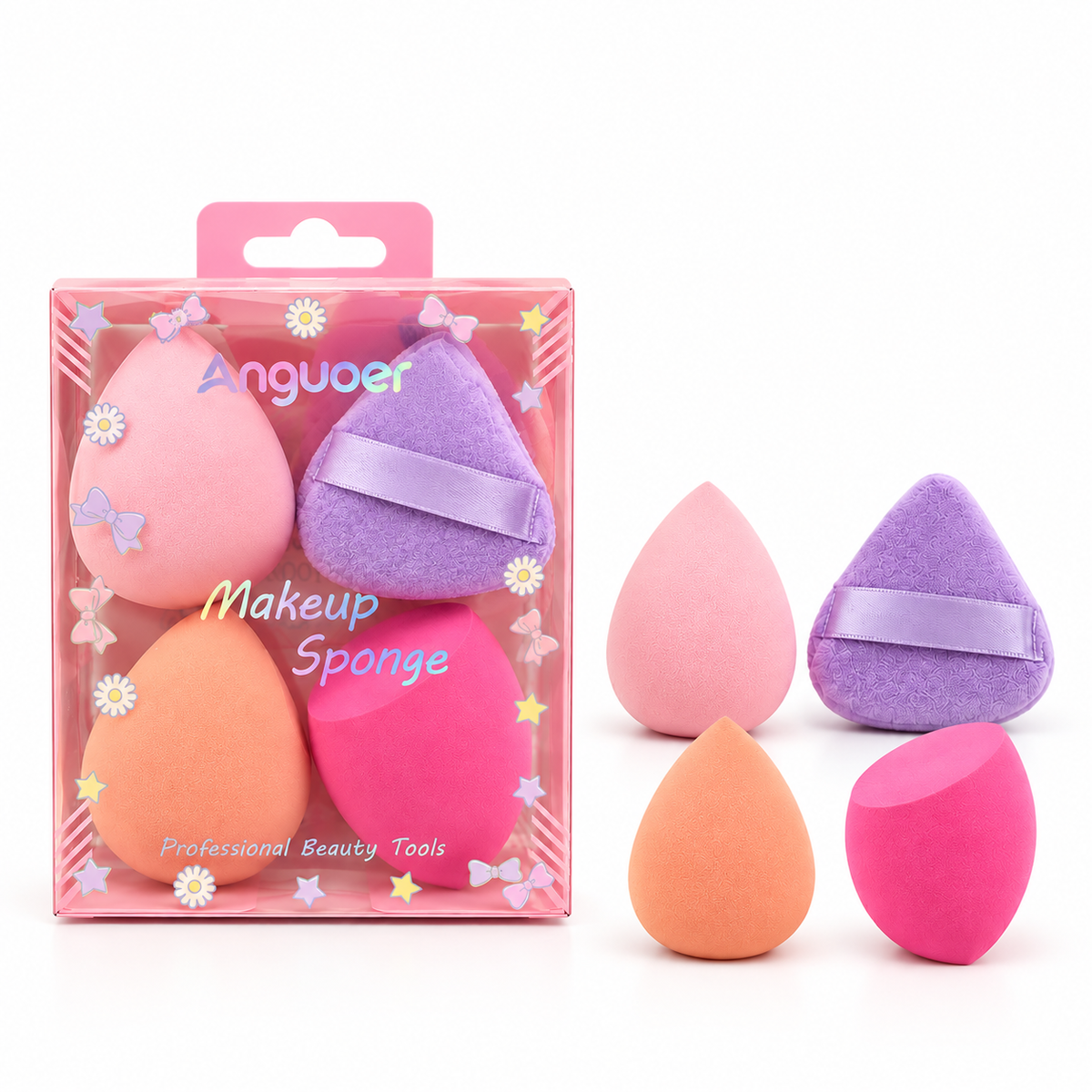 Set de Esponjas de Maquillaje Anguoer – 5uds
