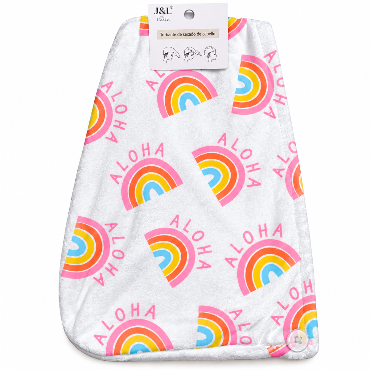 Turbante de Secado para Cabello Aloha – Arcoíris