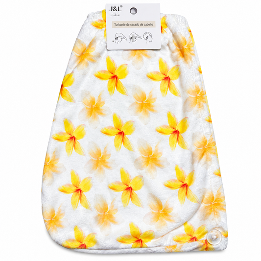 Turbante de Secado para Cabello – Estampado Floral